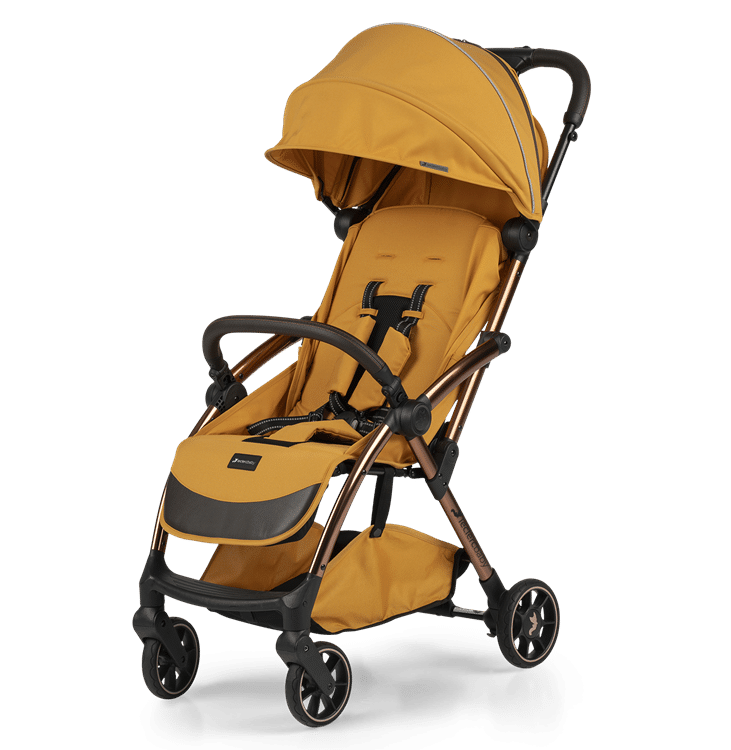 Leclerc baby Influencer Air Stroller - Golden Mustard with Golden Mustard  Organizer