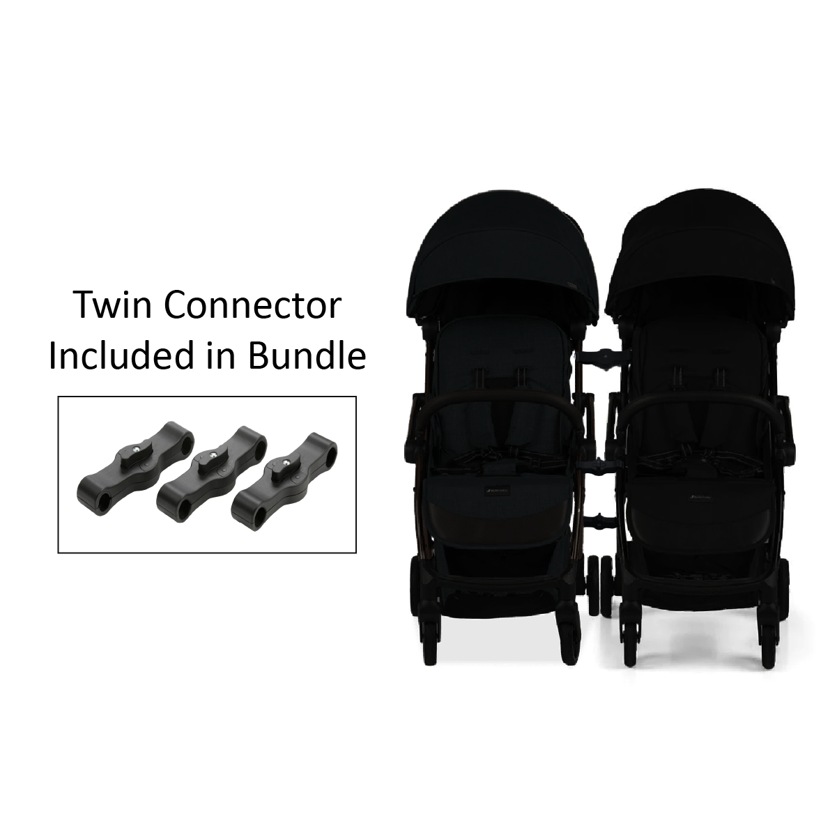 Influencer Air Twin Stroller Bundle : Golden Mustard Stroller + Golden Mustard Stroller