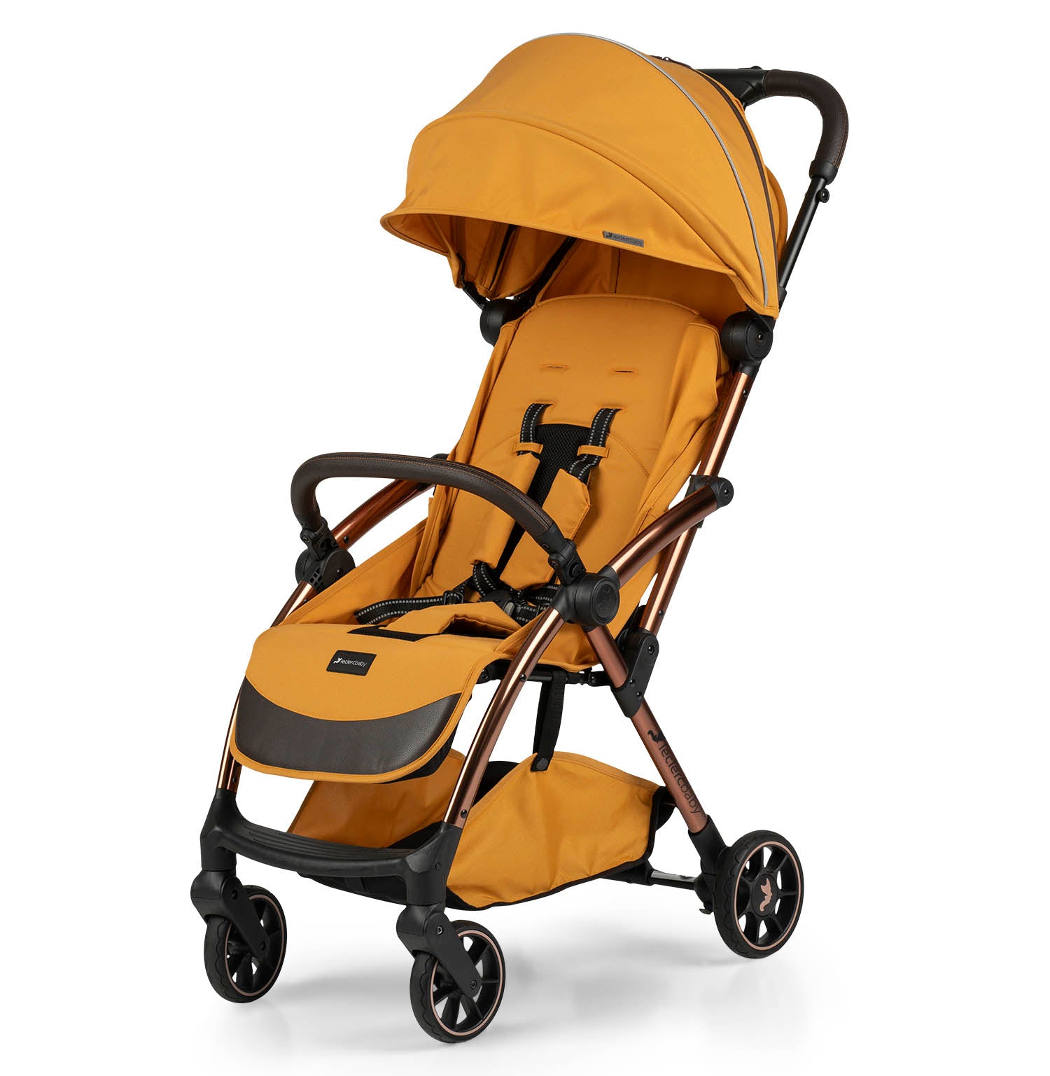 Influencer Air Twin Stroller Bundle : Golden Mustard Stroller + Golden Mustard Stroller